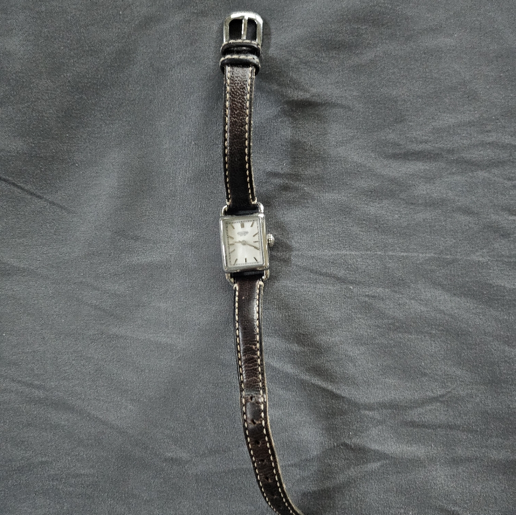 Coah Dark Brown Leather Strap Womens Watch